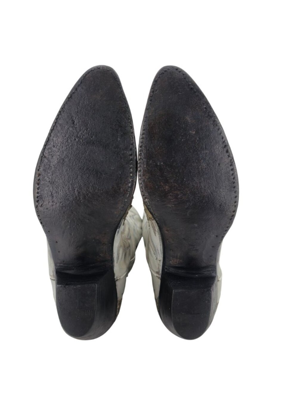 Vintage Larry Mahan Mens 11.5D Giant Python Distressed Snakeskin Cowboy Boots - Picture 3 of 16